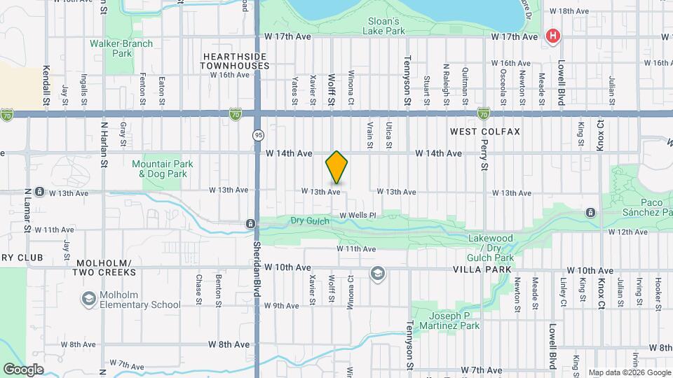 1306 Wolff St Map and Location Details