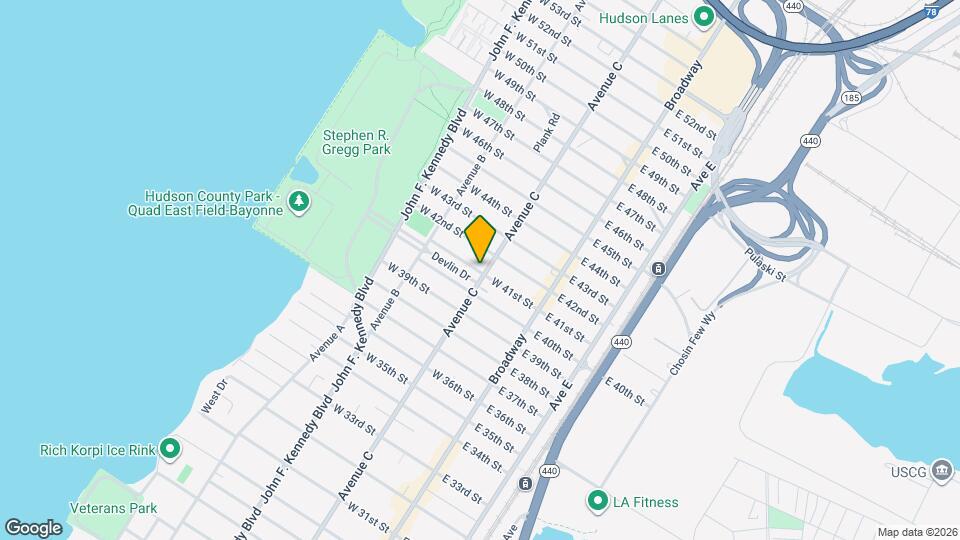 901 Avenue C Map and Location Details