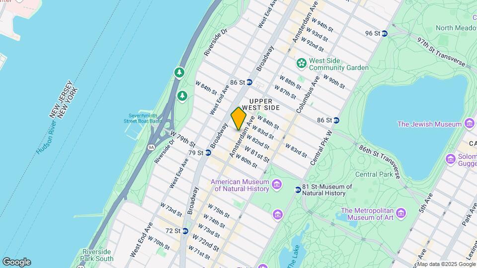 452 Amsterdam Ave Map and Location Details