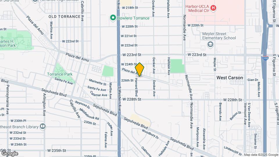 1558 Plaza del Amo Map and Location Details
