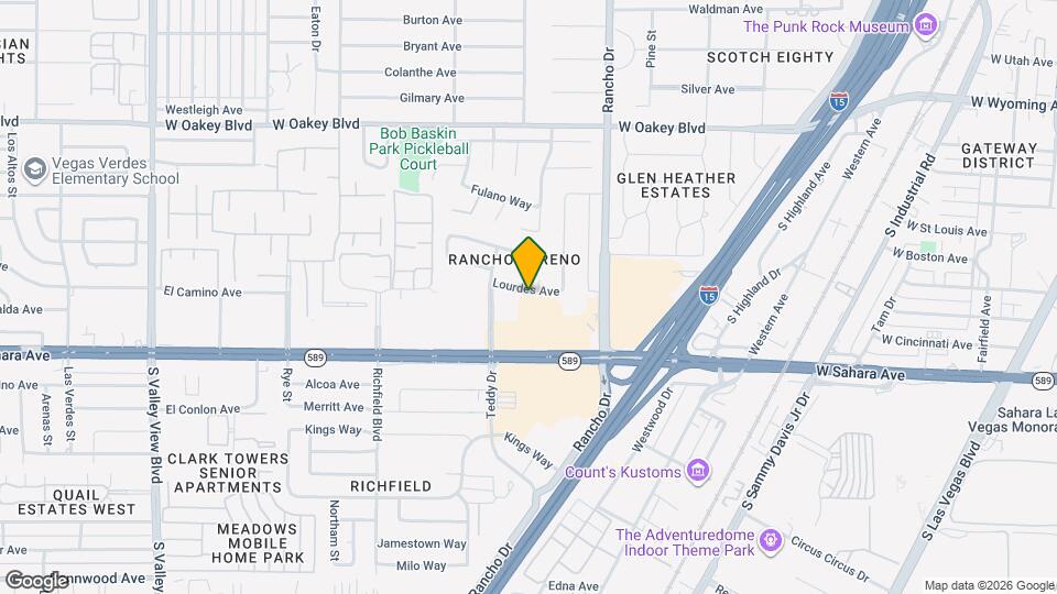 2513 Lourdes Ave Map and Location Details