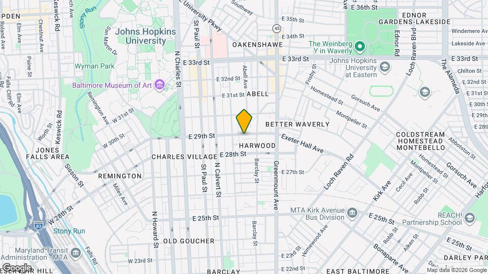 315 E 29th St Map and Location Details
