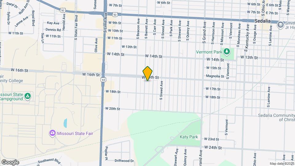 1617 S Barrett Ave Map and Location Details