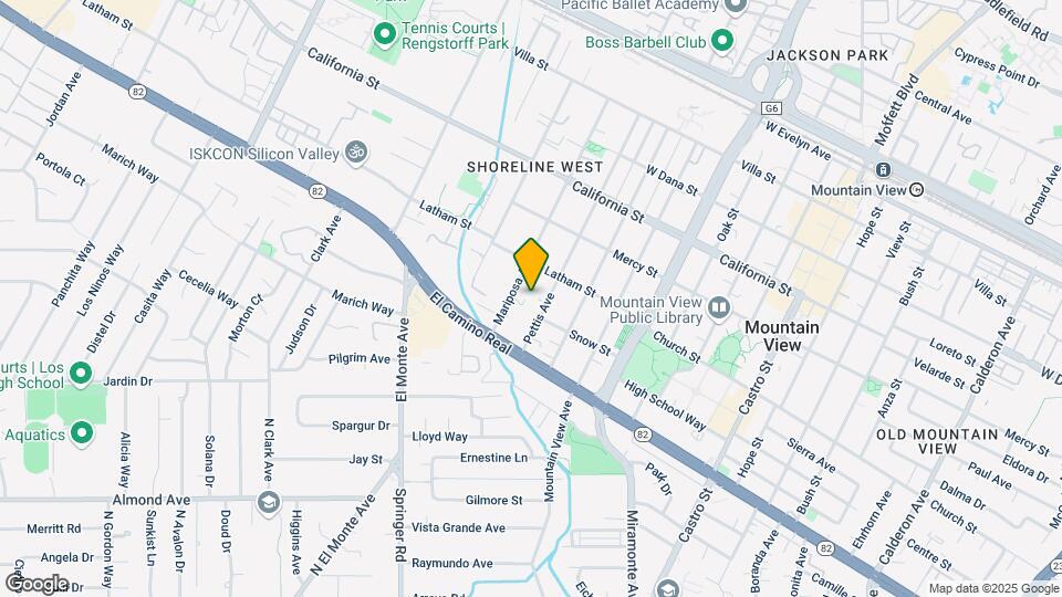 685 Mariposa Ave Map and Location Details