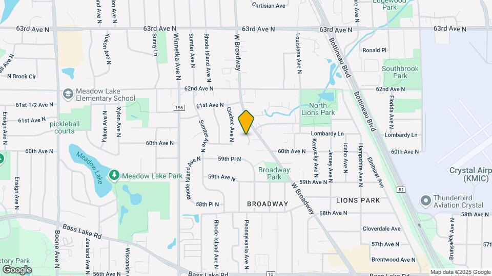 6007 W Broadway Map and Location Details