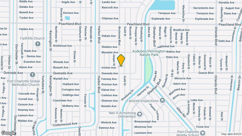 1240 Birchcrest Blvd Map and Location Details