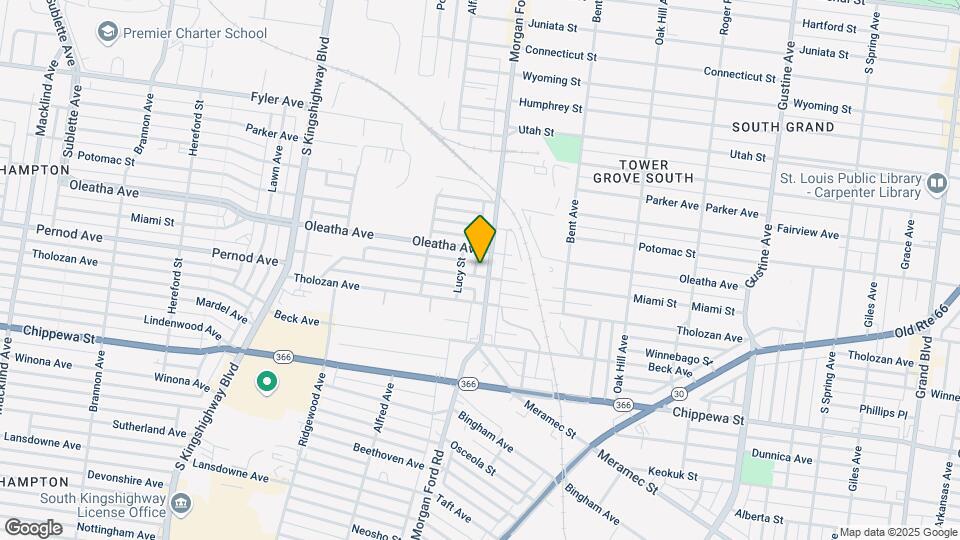 3525 Morganford Rd Mapa y Detalles de la Ubicación