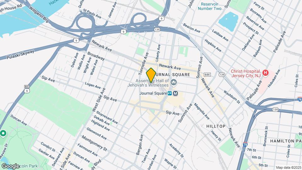 812 Pavonia Ave, Unit #B Map and Location Details