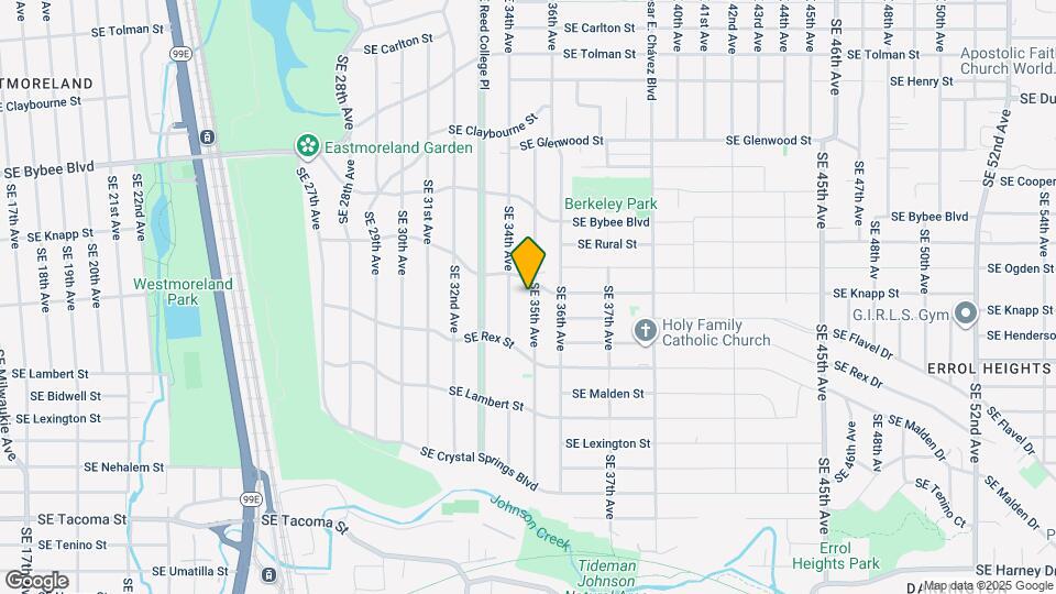 7329 SE 35th Ave Map and Location Details