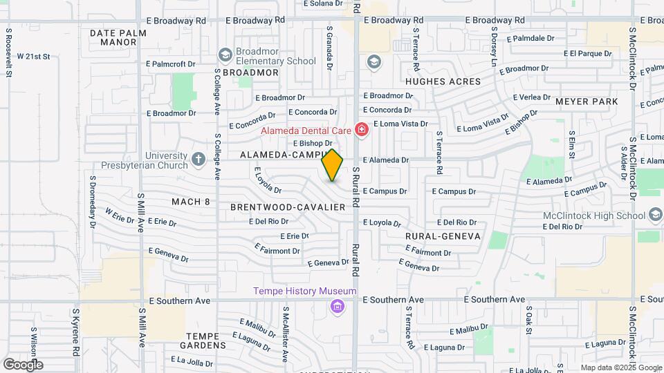 801 E Campus Dr Map and Location Details