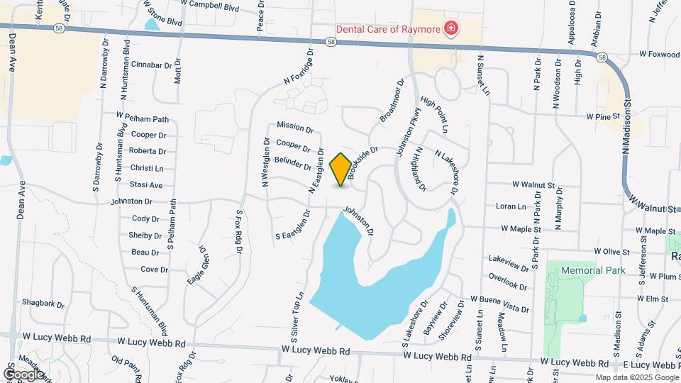 1103 Brookside Ct Map and Location Details