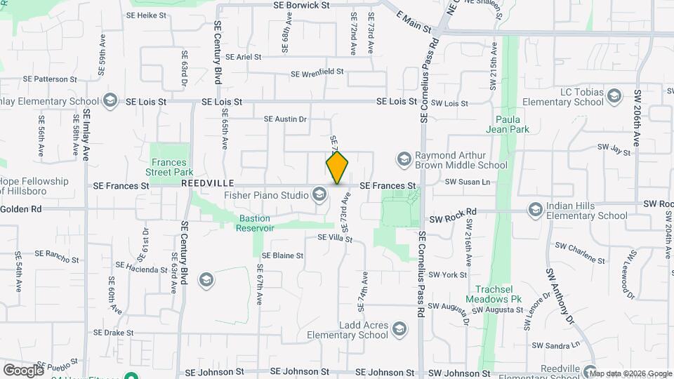 7166 SE Frances St Map and Location Details