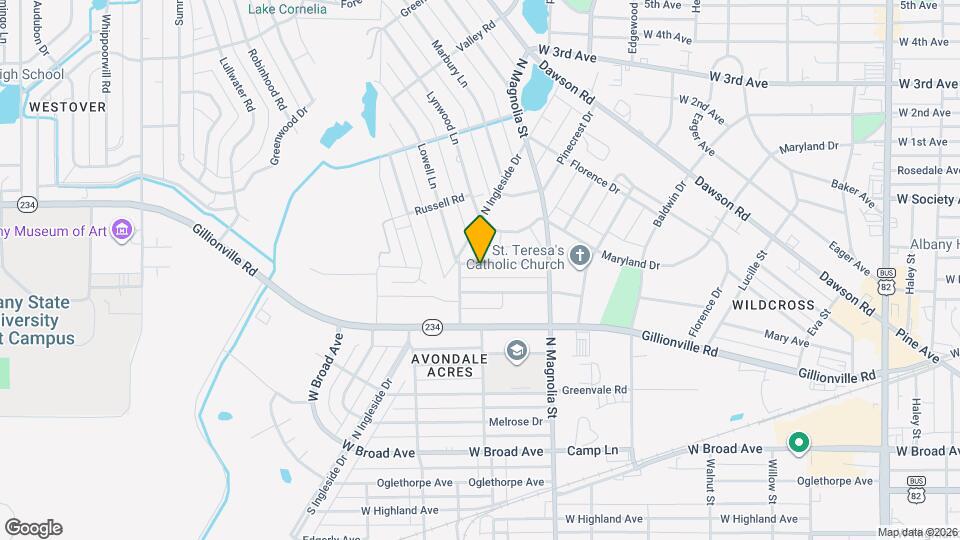 1718 Myrtle Rd Map and Location Details