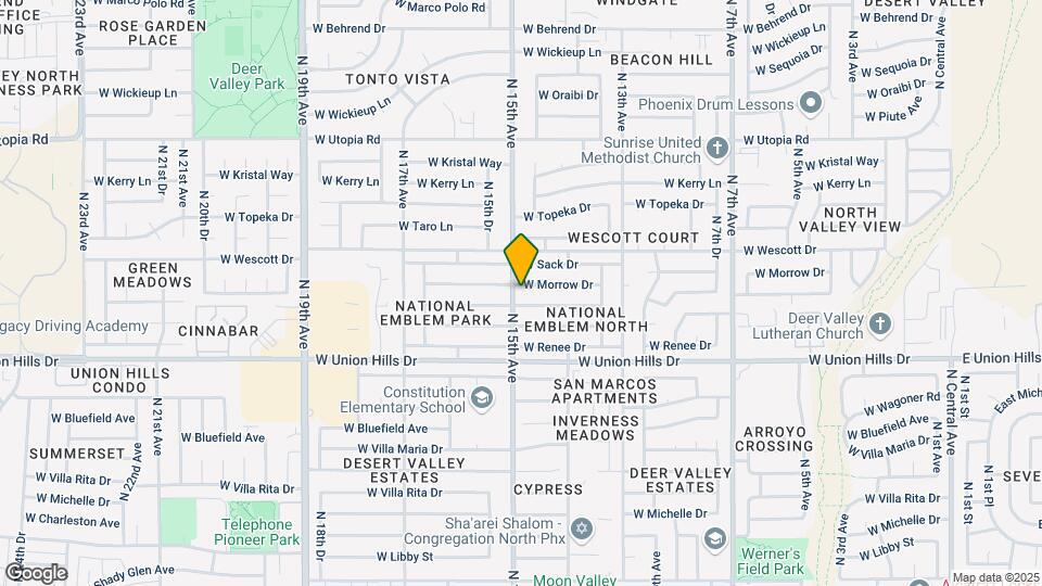 1443 W Morrow Dr Map and Location Details