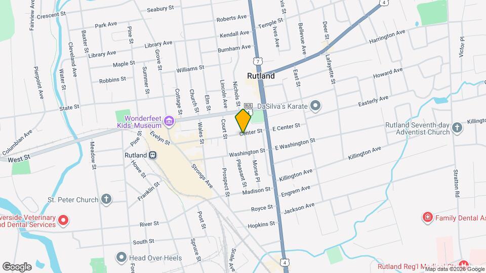 92 Center St Map and Location Details