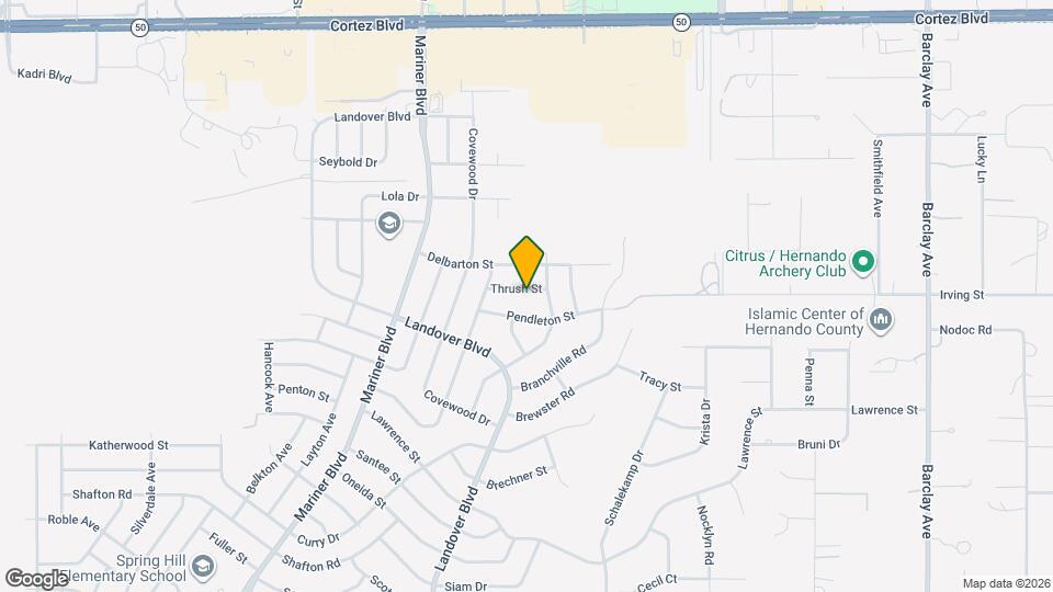 13186 Thrush St Map and Location Details