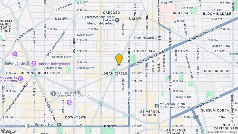 1513 Vermont Ave NW Map and Location Details