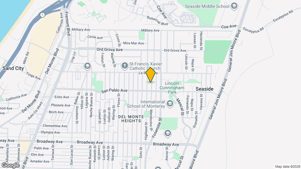 1837 Mendocino St Mapa y Detalles de la Ubicación