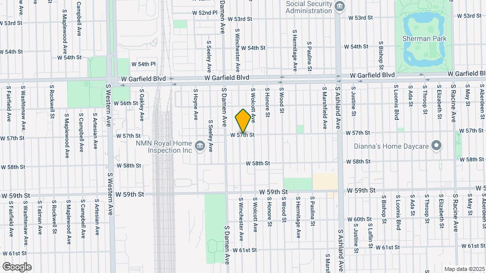 5701 S Winchester Ave Map and Location Details