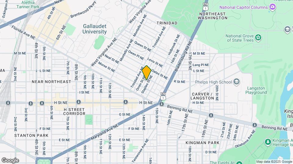 1218 Staples St NE Map and Location Details