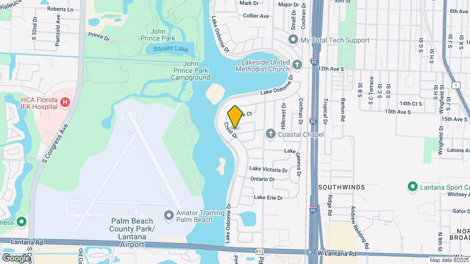 1452 Crest Dr Map and Location Details