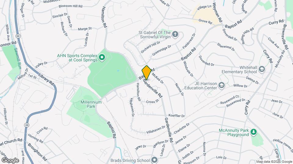 4521 Gardenville Rd Map and Location Details