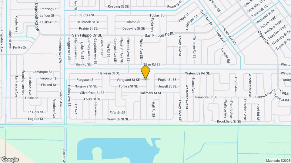 496 Vanguard St SE Map and Location Details