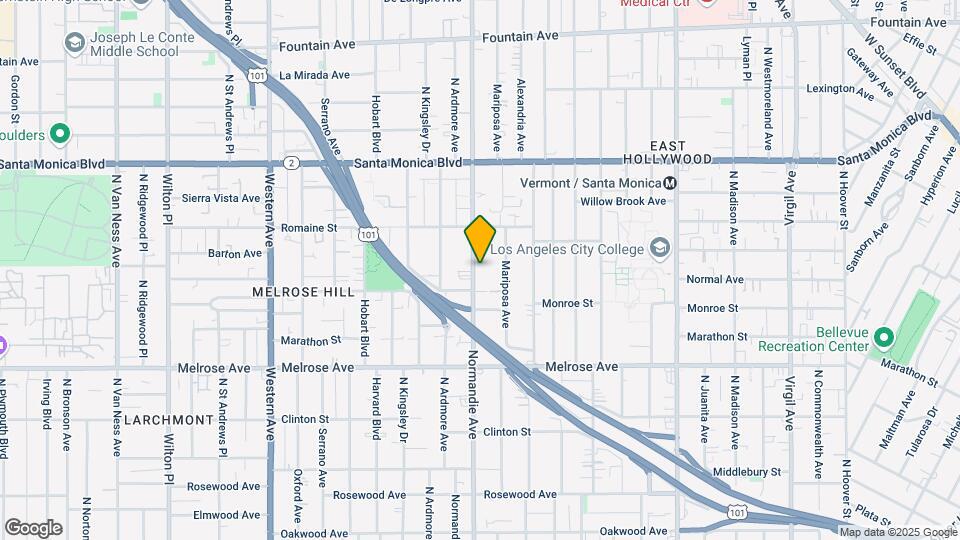 922-925 Normandie Ave Map and Location Details