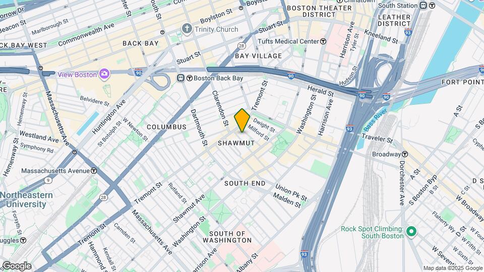 91 Waltham St, Unit 4 Map and Location Details