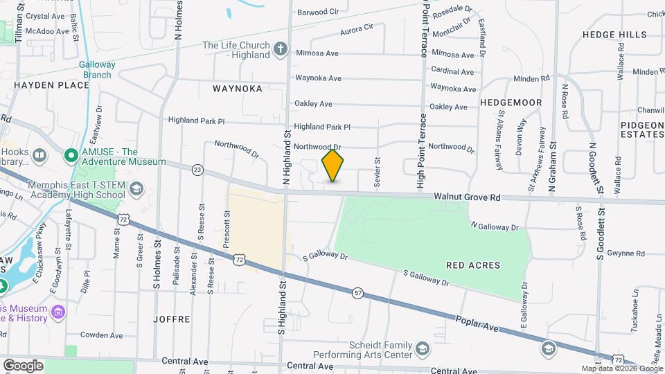 3586 Walnut Grove Rd Map and Location Details