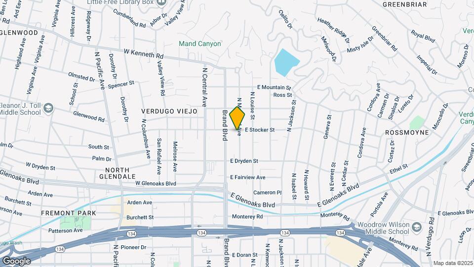 1153 N Maryland Ave Map and Location Details