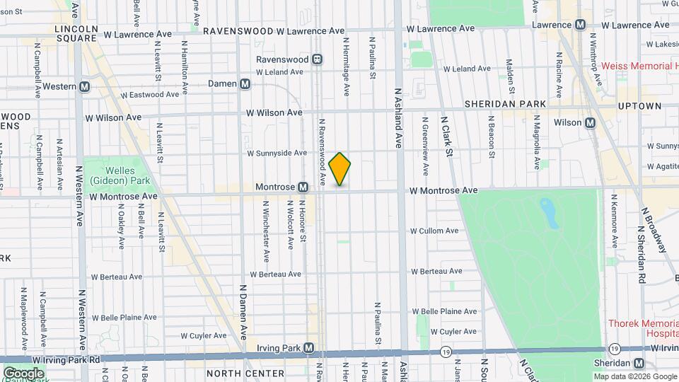 1760 W Montrose Ave, Unit 3 Mapa y Detalles de la Ubicación