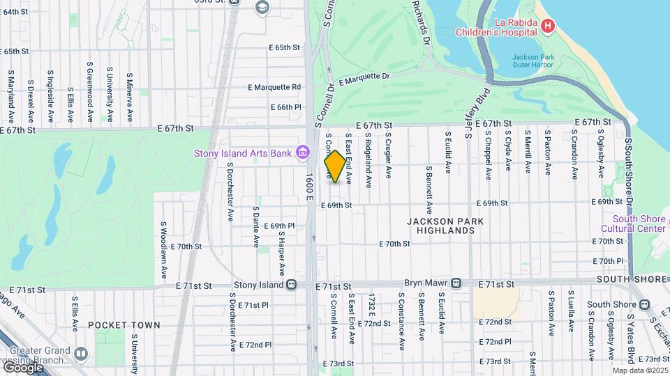 6835 S Cornell Ave Map and Location Details