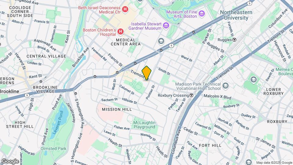 133 Saint Alphonsus St, Unit 1 Map and Location Details