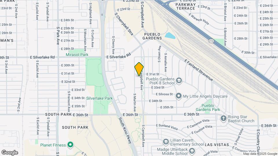 2118 S Campbell Ave Map and Location Details