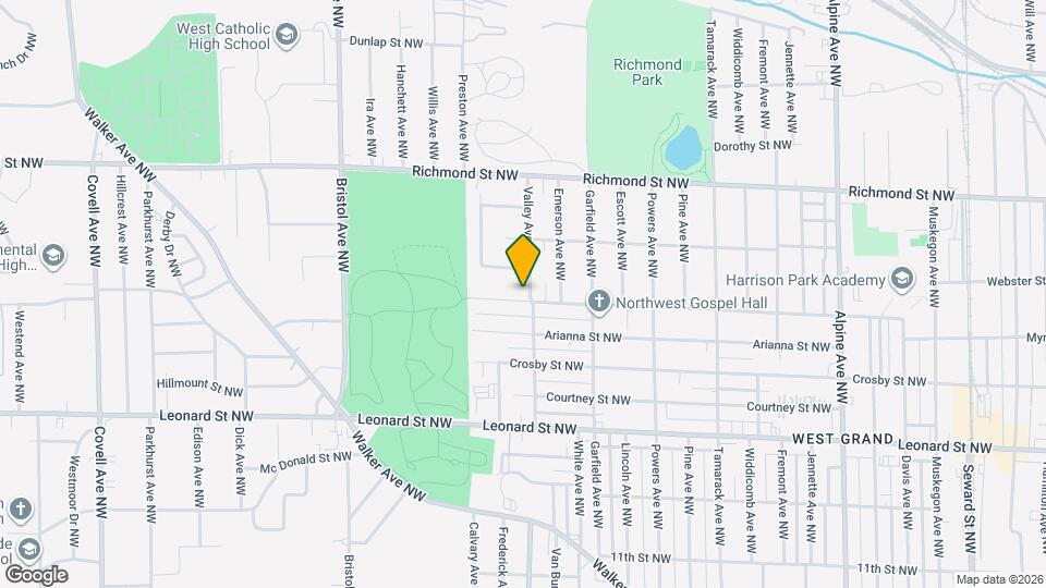 1401 Valley Ave NW Map and Location Details