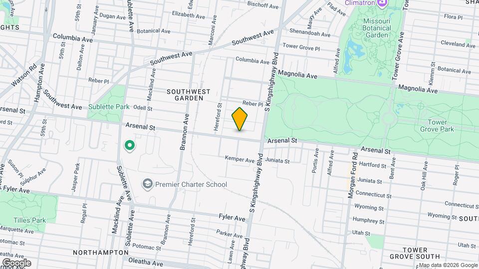 4955 Arsenal St Mapa y Detalles de la Ubicación