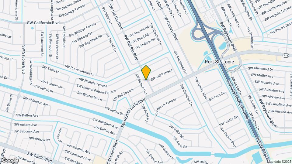 744 SW Del Rio Blvd Map and Location Details