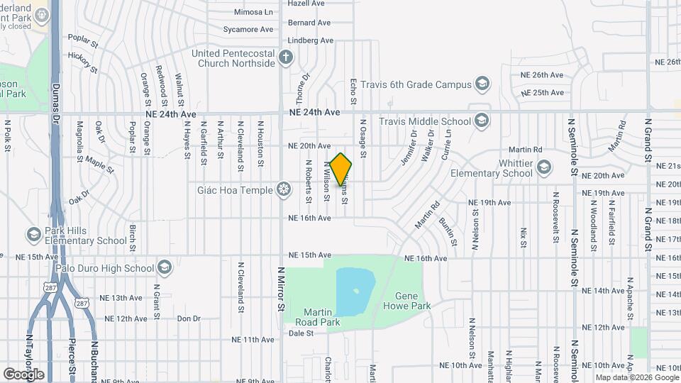 1615 N Williams St Map and Location Details