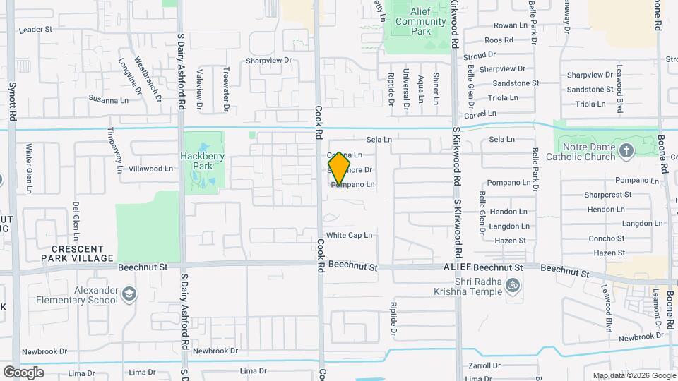 12215 Pompano Ln Map and Location Details