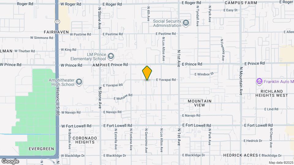 3452 N Geronimo Ave Map and Location Details