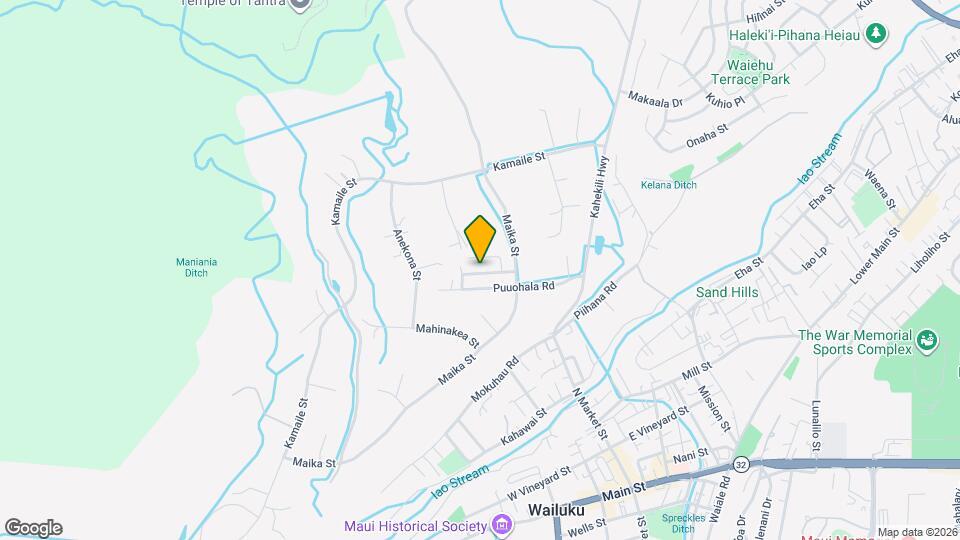 2114 Hewahewa Dr, Unit A Map and Location Details