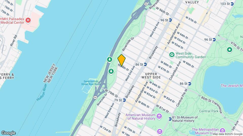 340 W 84th St Map and Location Details
