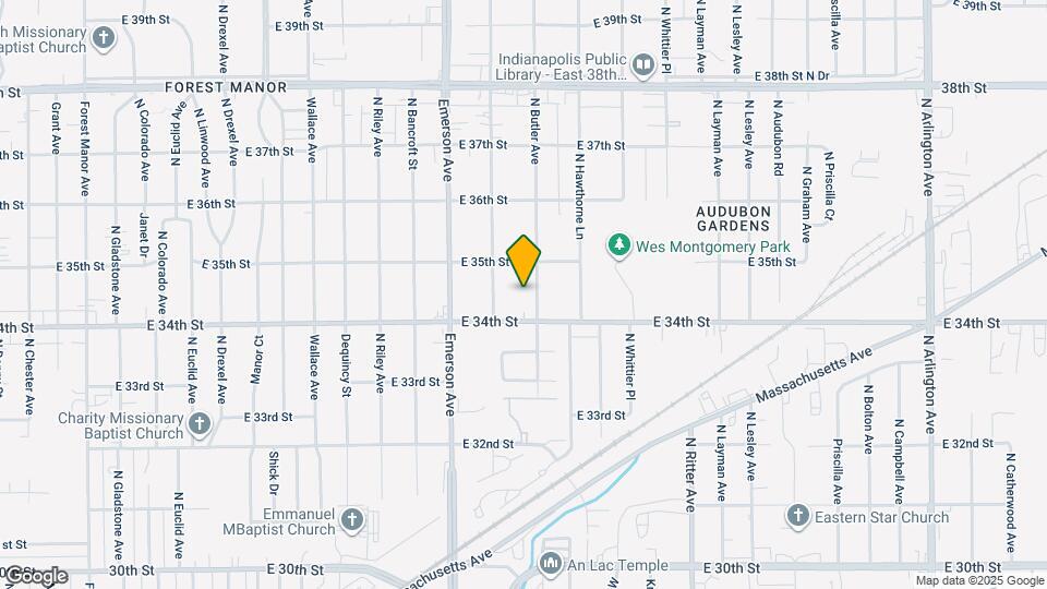 3422 N Butler Ave Map and Location Details