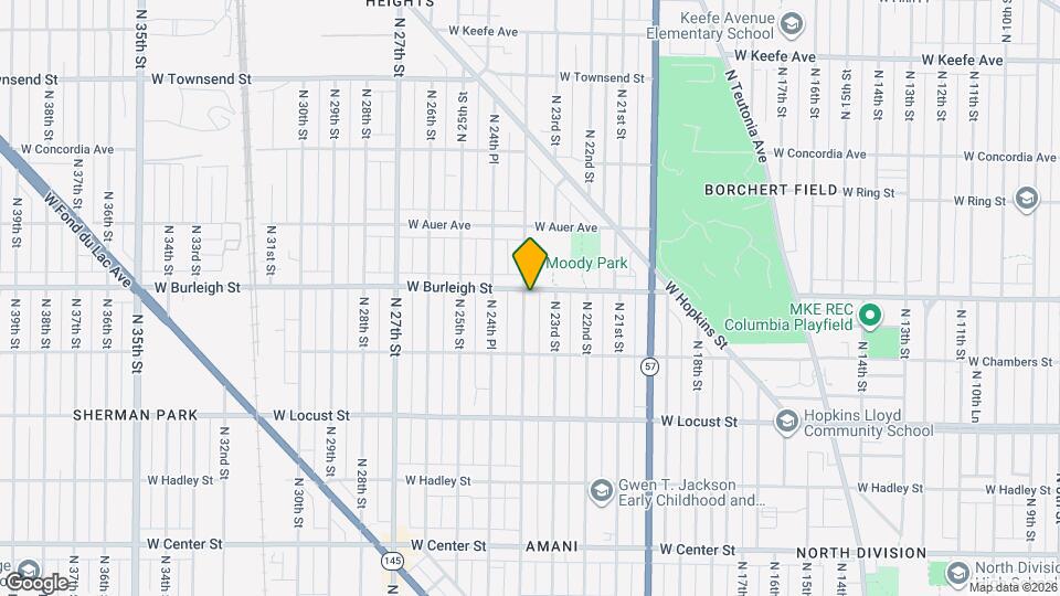 2335 W Burleigh St Map and Location Details