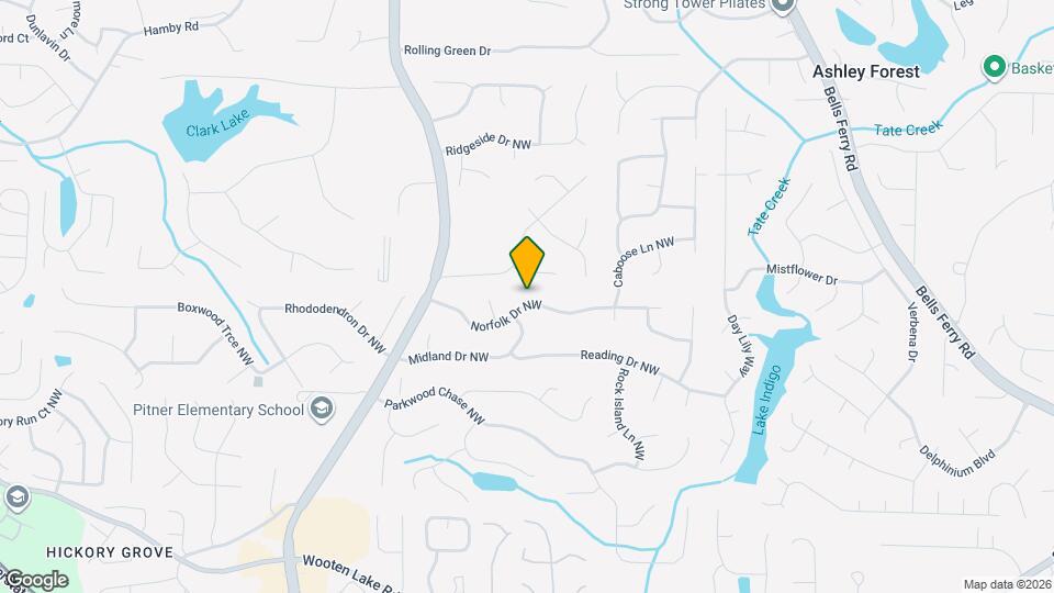 1168 Norfolk Dr NW Map and Location Details