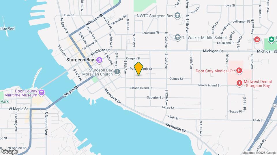 916 Quincy St Map and Location Details