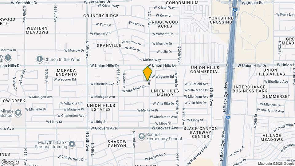3101 W Bluefield Ave Mapa y Detalles de la Ubicación