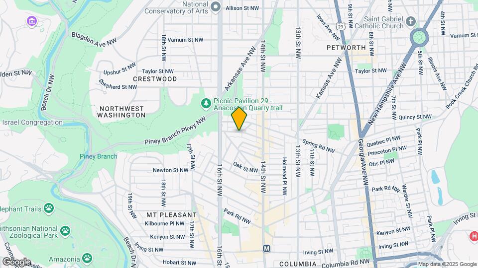 1506 Spring Pl NW Map and Location Details