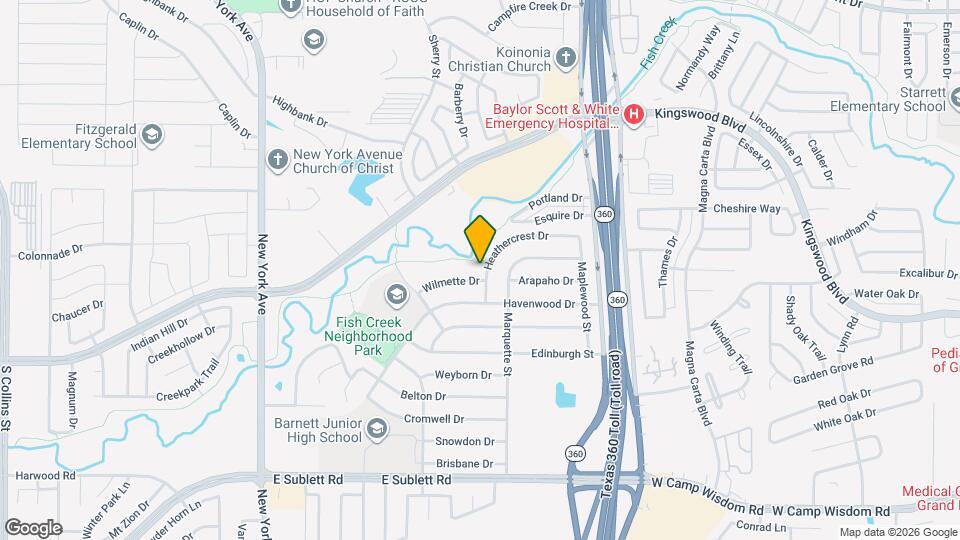 5518 Heathercrest Dr Map and Location Details